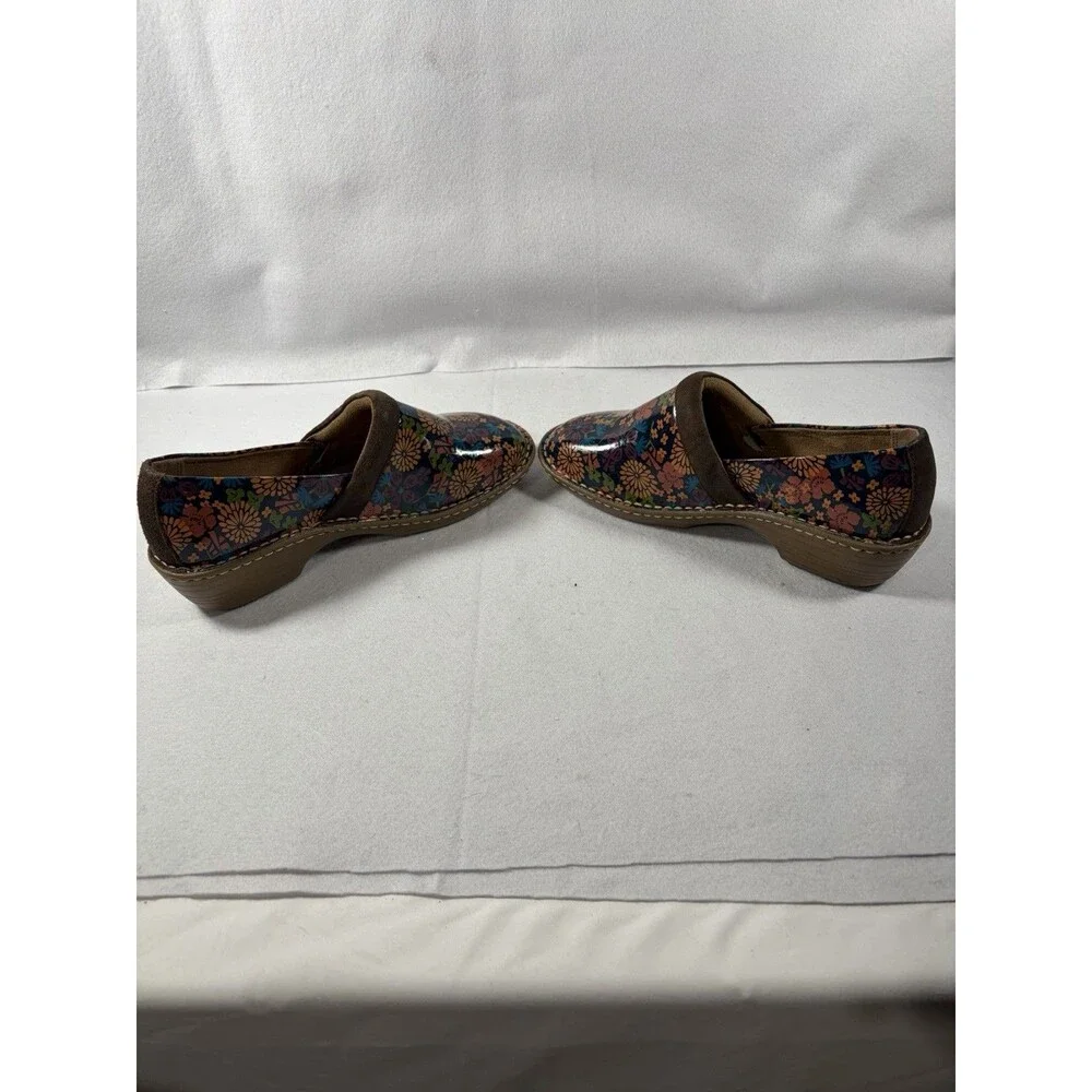 LILA SPA COMFORT-SUREGRIP BEAUTIFUL FLORAL Slip-On CLOGS Size9.5 Slip Resistant